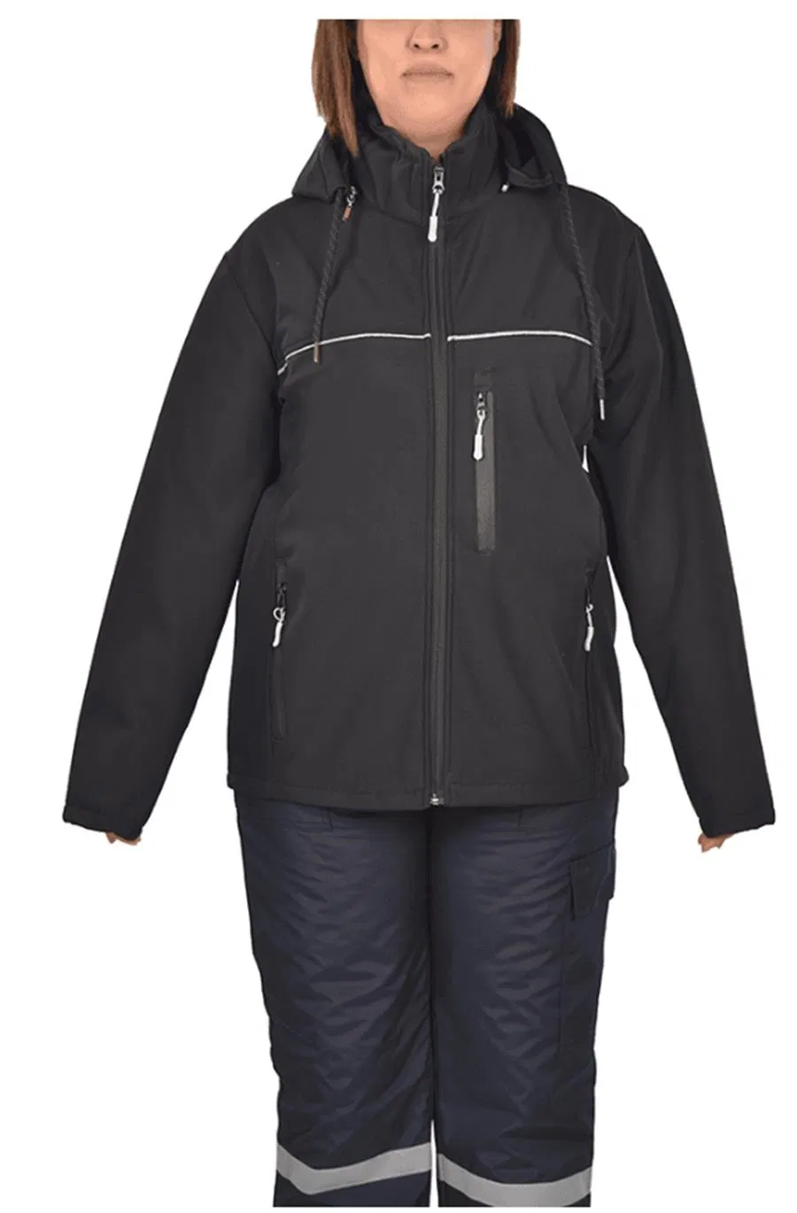 Softshell Mont Kapşonlu Su ve Soğuk Geçirmez Unisex - 3