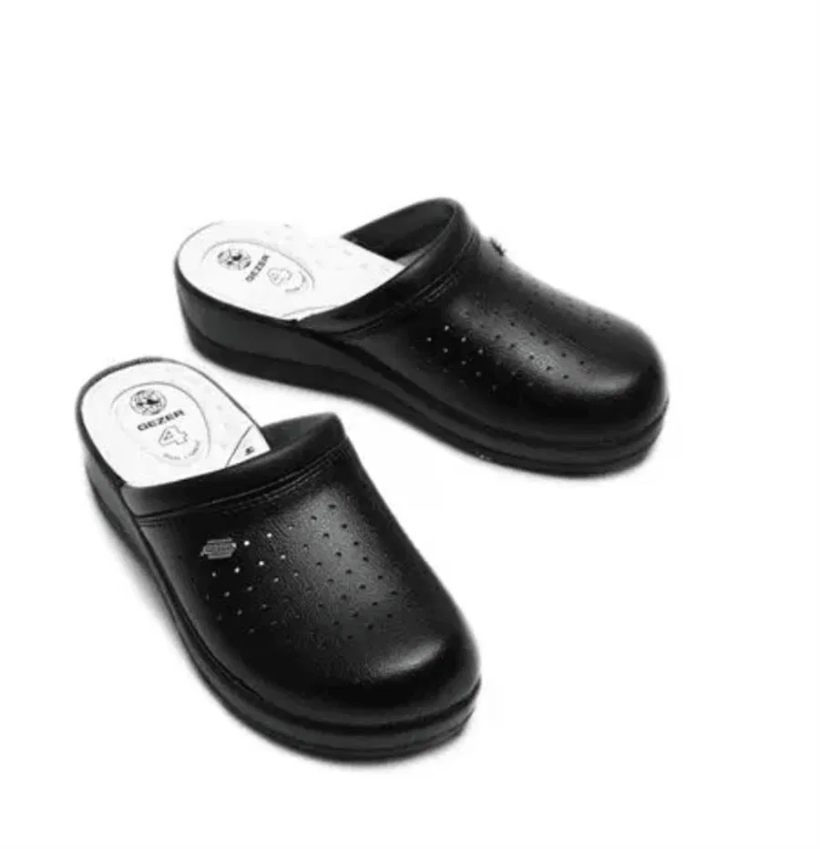 Gezer Yazlık Unisex 4 Nokta Yastıklı Sabo Terlik Siyah - 3